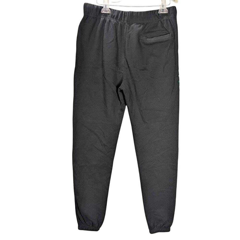 Roberto Lugo Sweatpants Medium Black Floral Jogger Drawstring Graphic Print - Picture 2 of 10